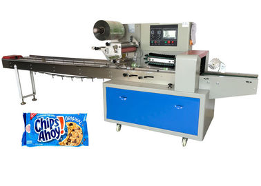 Flow Cookies Packaging Machine Stainless Steel With Over 60 Bags Per Minute