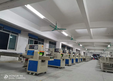 Bath Towel Flow Packing Machine 40-100 Bags/Min PLC Controller Saving Time Film